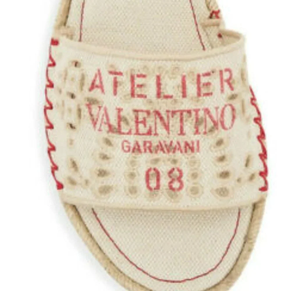 VALENTINO GARAVANI Atelier Espadrille Slide Sandals Size 36 - Picture 3 of 5